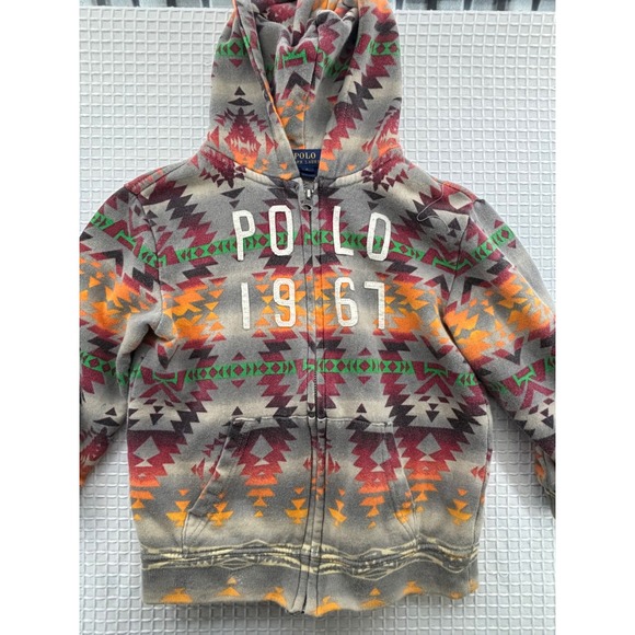 Polo Ralph Lauren Other - Kids Polo Ralph Lauren Zip Up Hoodie Aztec Southwestern Print Size‎ 6
